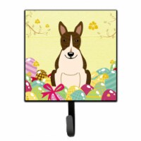 Easter Eggs Bull Terrier Dark Brindle Leash or Key Holder