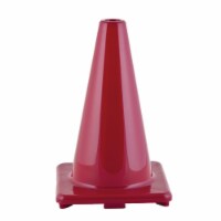 12 in. Flexible Vinyl Cone Weighted, Red - 3 Each
