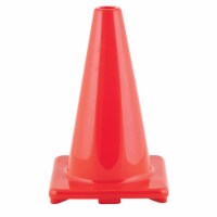 12 in. Flexible Vinyl Cone Weighted, Orange - 3 Each