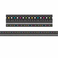 Chalkboard Brights Straight Border - Pack of 3