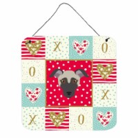 6 x 6 in. Argentine Pila Dog Love Wall or Door Hanging Prints