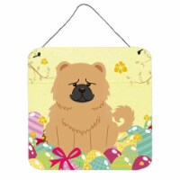 Easter Eggs Chow Chow Cream Wall or Door Hanging Prints
