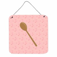 Wooden Spoon Pink Wall or Door Hanging Prints