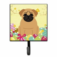 Easter Eggs Pug Brown Leash or Key Holder