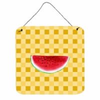 Sliced Watermelon on Basketweave Wall or Door Hanging Prints