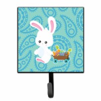 Easter Rabbit Paisley Blue Leash or Key Holder