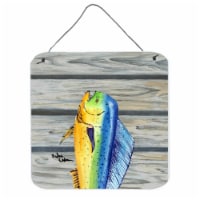Dolphin Mahi Mahi Aluminium Metal Wall or Door Hanging Prints