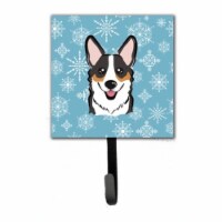 Snowflake Tricolor Corgi Leash & Key Holder