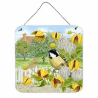 Coal Tits Yellow Flowers Wall or Door Hanging Prints