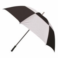 30 in. Golf Umbrella Black  White Checkered