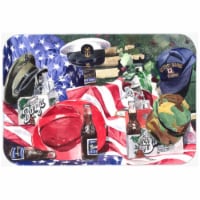 15 x 12 in. Barqs and Armed Forces Glass Cutting Board, Large
