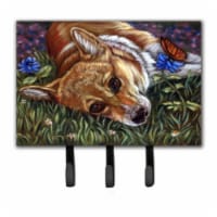 Corgi Pastel Butterfly Leash & Key Holder