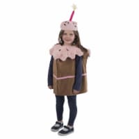 1002-M-L Cake Slice Girls Costume - Medium & Large - Age Group 8-10 & 12-14 Years