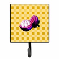 Mangosteen Sliced on Basketweave Leash or Key Holder