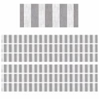 Stripes Straight Border, Gray - Pack of 6