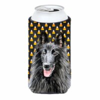 Belgian Sheepdog Candy Corn Halloween Portrait Tall Boy  Hugger - 22 To 24 oz.