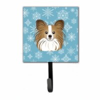 Snowflake Papillon Leash & Key Holder