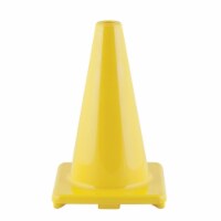 12 in. Flexible Vinyl Cone Weighted, Yellow - 3 Each