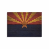 20 x 14 in. Arizona State Flag Wood Art