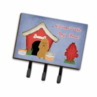 Dog House Collection Poodle Tan Leash or Key Holder