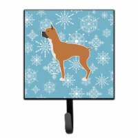 Winter Snowflake Boxer Leash or Key Holder