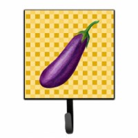 Eggplant on Basketweave Leash or Key Holder
