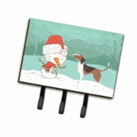 Beagle Snowman Christmas Leash or Key Holder