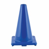12 in. Flexible Vinyl Cone Weighted, Blue - 3 Each