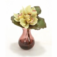 Distinctive Designs International  Waterlook Fall Looking Green Cybidium Orchid Bouquet In Pl