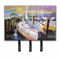 Sailboats At The Fairhope Yacht Club Docks Leash & Key Holder