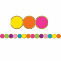 Confetti Circles Diecut Border Trim - Pack of 6