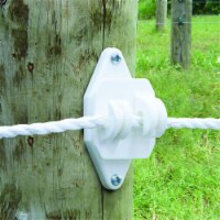 Wood Post Jumbo Claw Insulator - White