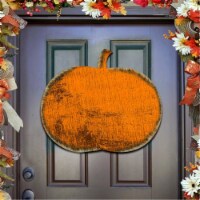Rustic Halloween Pumpkin Wooden Decorative Wall: Door Hanger