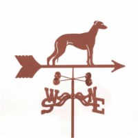 Greyhound Dog Weathervane with Garden Mount