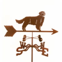 Golden Retriever Dog Weathervane with Post Mount
