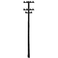 HO Scale Wood Telephone Poles, 1-100 T