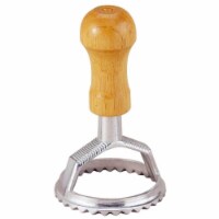 2.5 x 6 in. Italian Kitchen Utensils Grandma Rina Ravioli Round Stamp Pasta & Gnocchi