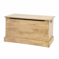 35 in. Wooden Toy Box&#44; Medium - Harvest