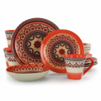 Zen Rust Mozaik Dinnerware Set - 16 Piece