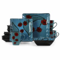 Aloha Tide Luxurious Stoneware Dinnerware with Complete Setting for 4 - 16 Piece
