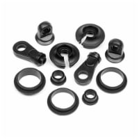 Shock Top & End Set Trophy Spare Parts Set, Black