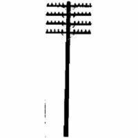 Ho Telegraph Poles with 4 CRS ARMS-12