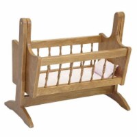 Wooden Doll Swinging Cradle, Harvest