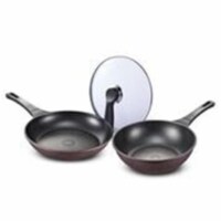 PN Diamond Coating 28 cm 3 Piece Pan Set - Brown