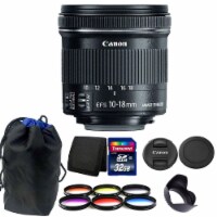 Canon Ef-s 10-18mm F/4.5-5.6 Is Stm Lens For Canon Dslr Camera Accessory Kit