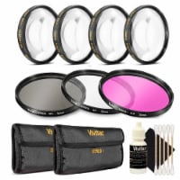 Vivitar 67mm Filter Kit + Macro Kit + 3pc Cleaning Kit For 67mm Lenses