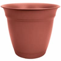 Eclipse Pot with Saucer - Clay Perspective: Main