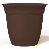 Akro Mils Attached Saucer Eclipse Pot - Chocolate