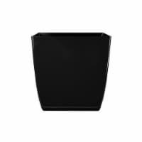 The HC Companies Aria Square Planter - Black Onyx Perspective: Main