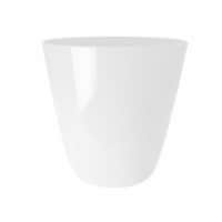 The HC Companies Aria Glossy Round Planter - White